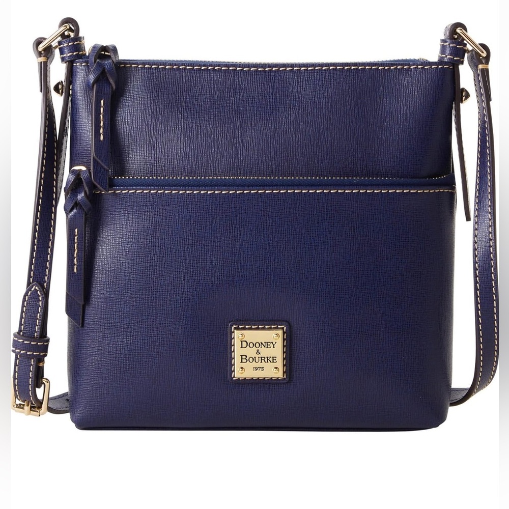 Dooney & Bourke Pebble Grain Letter Carrier Crossbody Bag Authentic